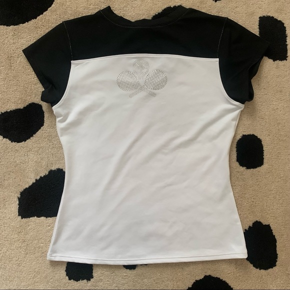 DTL Sportswear Skull & Racket Rhinestone Tennis Tops - Picture 3 of 10